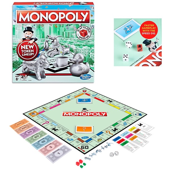 Monopoly Family Board Game Hasbro - Picture 2 of 7